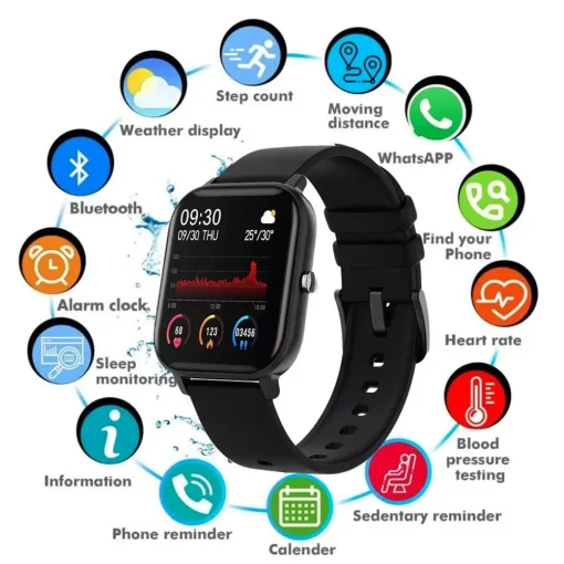 Alternative view of Smart Watch for Sleep Monitoring, Blood Pressure Detection, and Activity Tracking